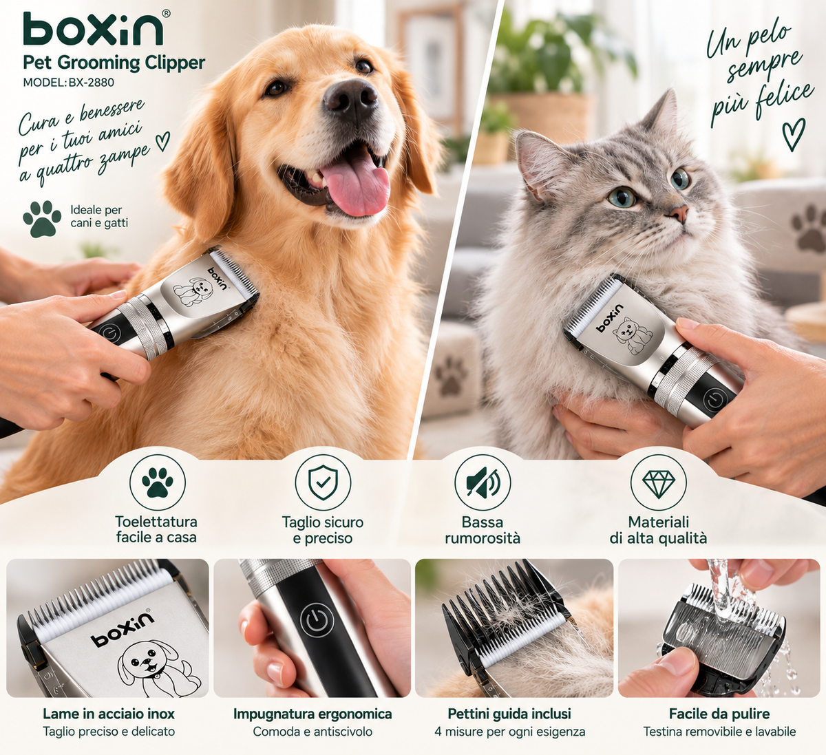 Kit per la Toelettatura di Cani e Gatti – Cura del Pelo a Casa – immagine prodotto 7