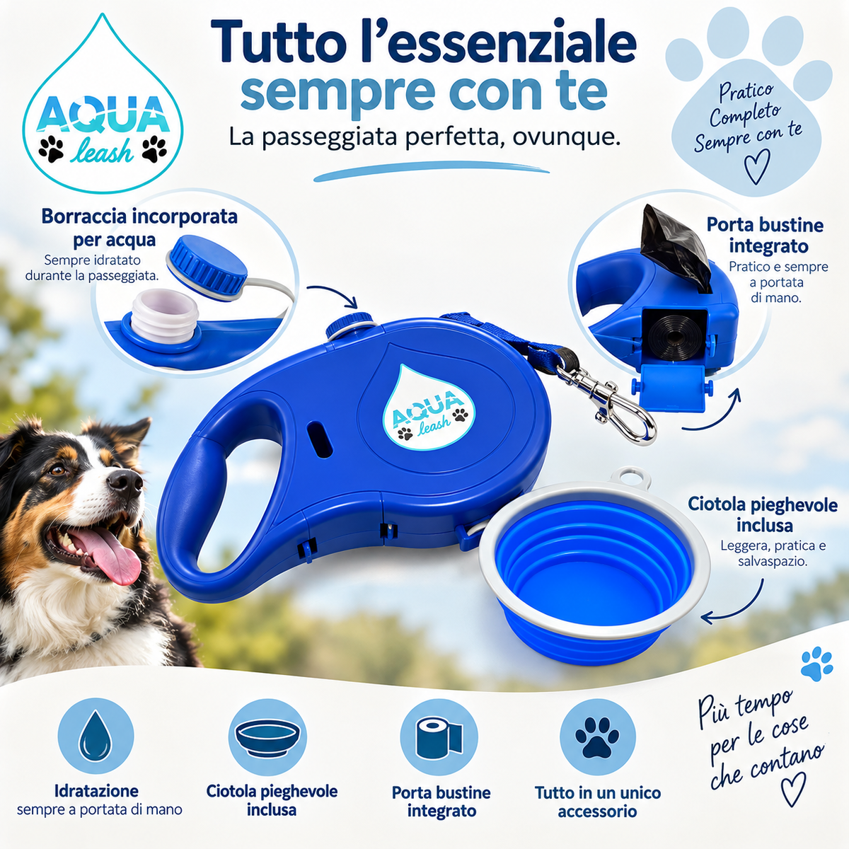 Guinzaglio 5 in 1 per Cani – Versatile per Passeggiate e Attività all’Aperto – immagine prodotto 8
