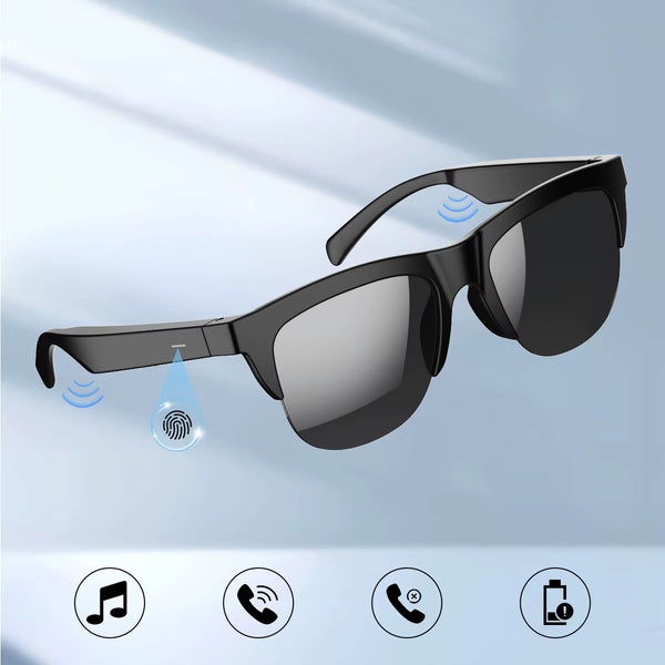 Occhiali da Sole Bluetooth con Cuffie Integrate e Microfono Wireless