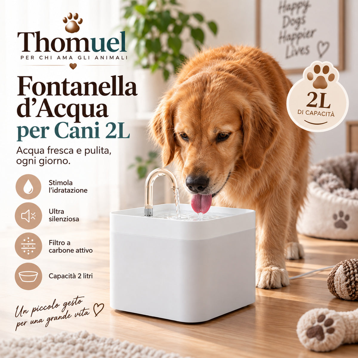 Fontanella automatica THOMUEL PET 2L – presentazione prodotto