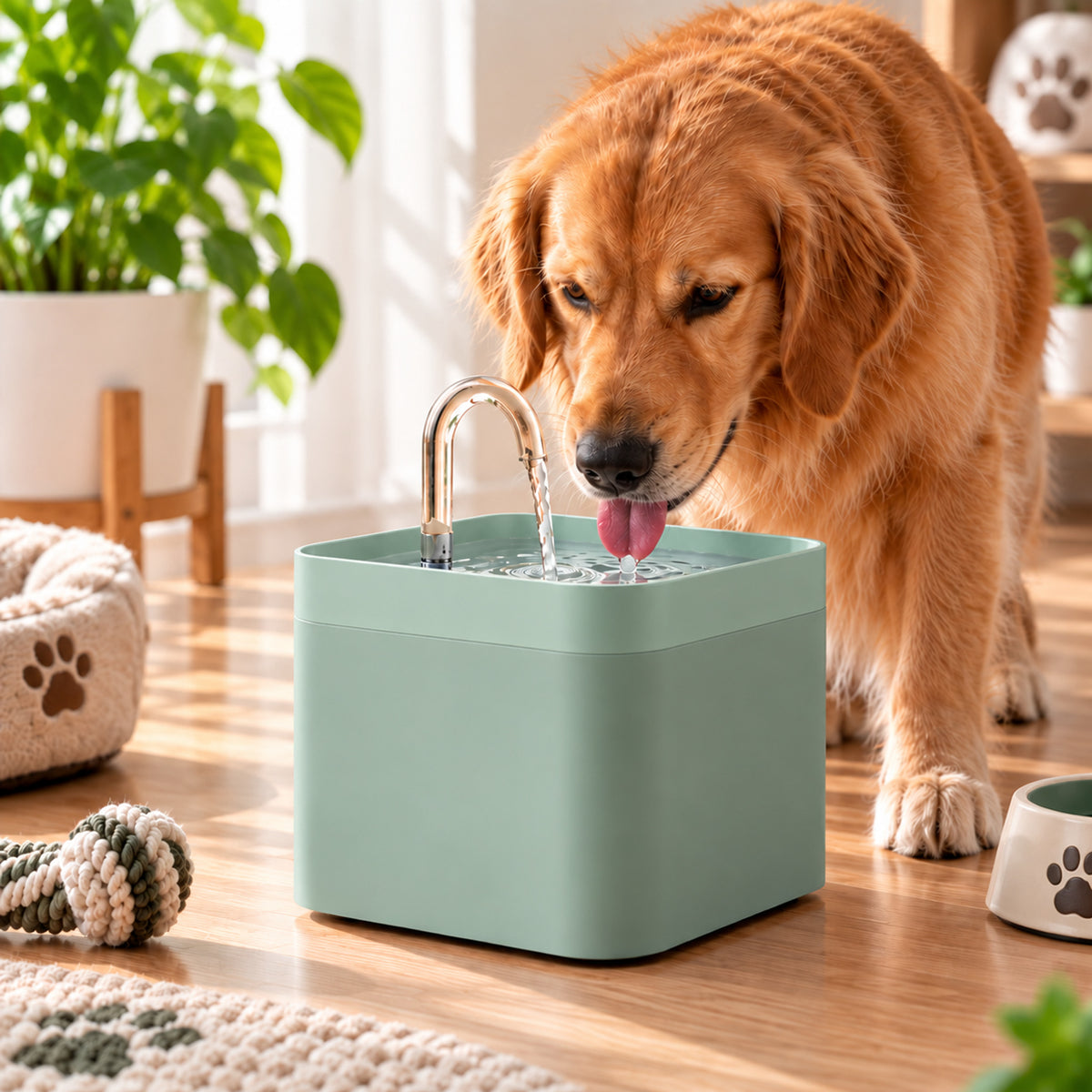 Fontanella automatica THOMUEL PET utilizzata da un gatto