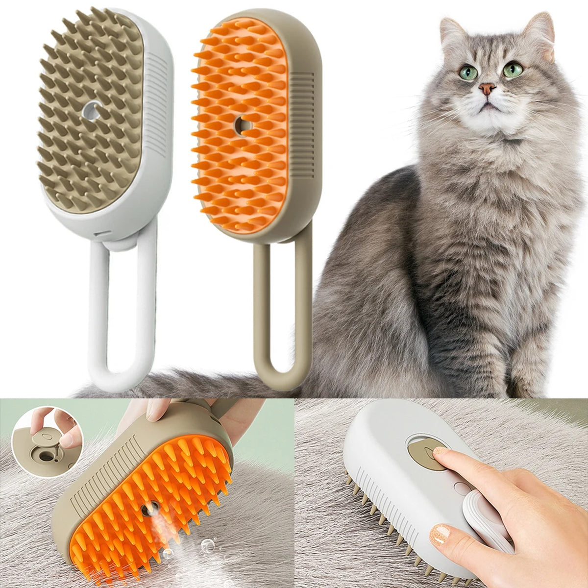 Spazzola a vapore 3 in 1 per cani e gatti THOMUEL PET
