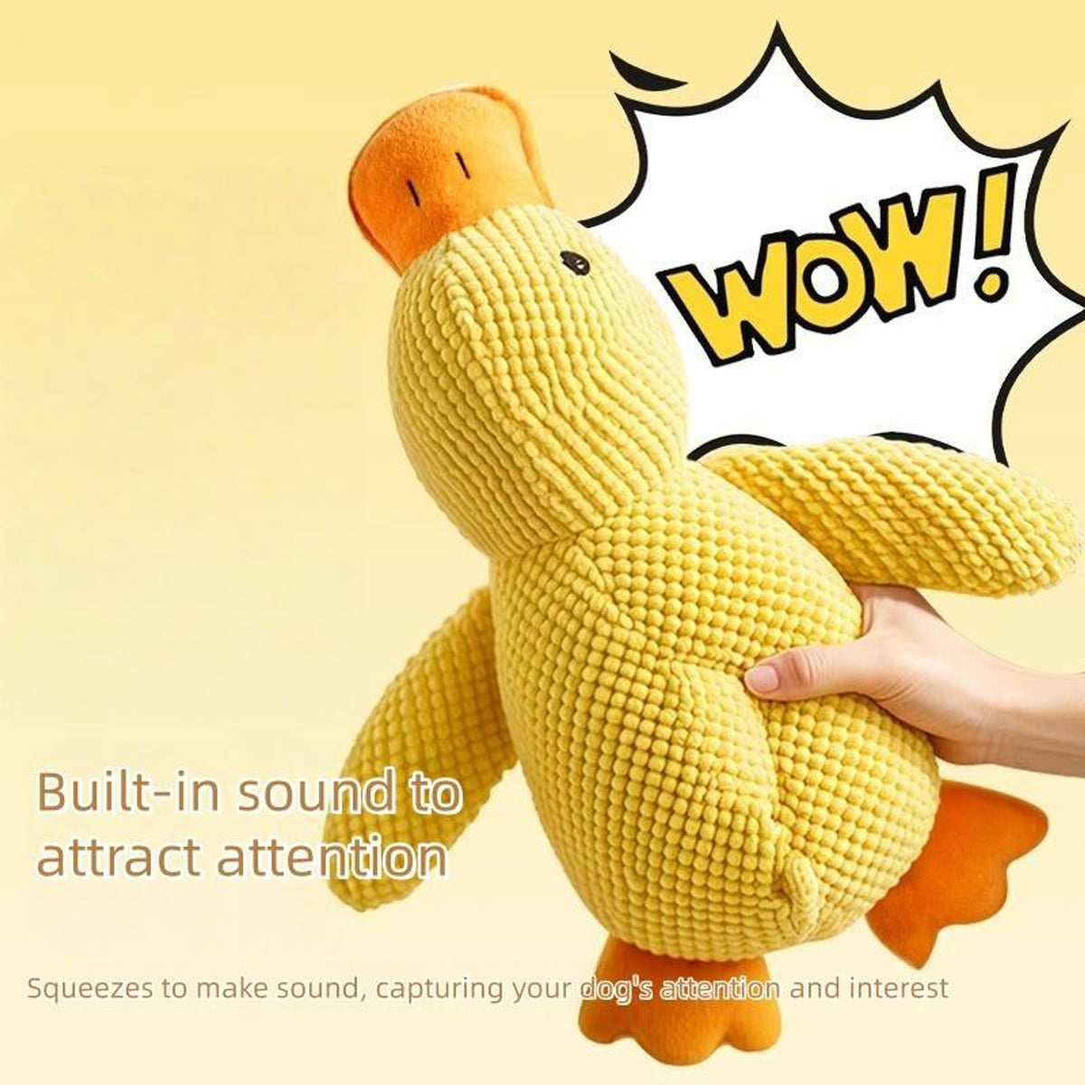 Peluche Papera per Cani – Gioco Morbido e Divertente – immagine prodotto 2