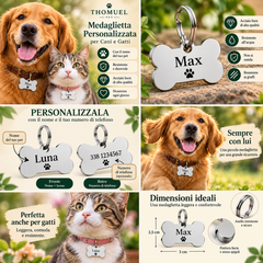 Medaglietta Personalizzata per Cane e Gatto | THOMUEL PET