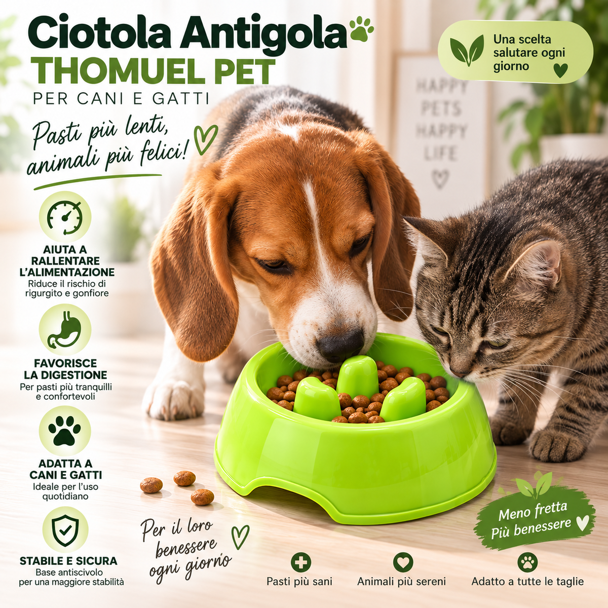 Ciotola Anti-Voracità per Cani e Gatti – Alimentazione più Lenta – immagine prodotto 2