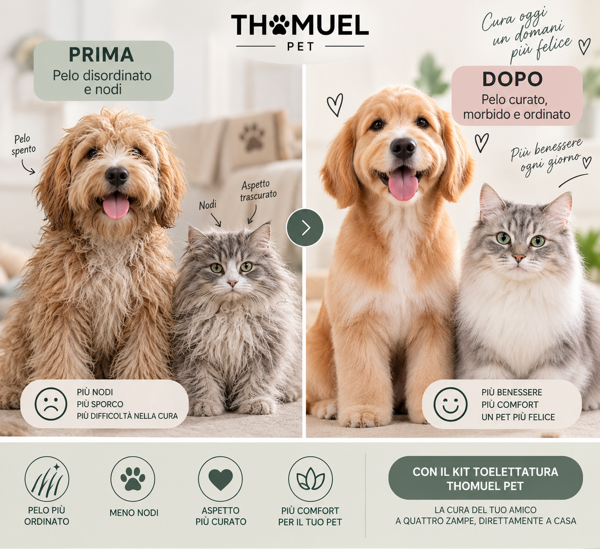 Kit per la Toelettatura di Cani e Gatti – Cura del Pelo a Casa – immagine prodotto 4