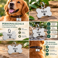 Medaglietta Personalizzata per Cane e Gatto | THOMUEL PET